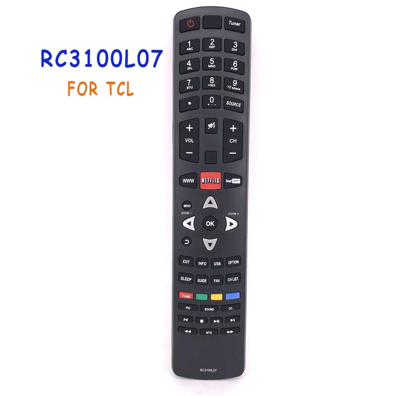 ο  rc3100l07   tclled lcd 3d Ʈ tv netflix remoto controle fernbedienung